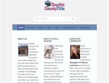 Tablet Screenshot of cowlitztitle.com